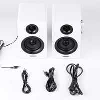 Sanyun SW208 3" Aktív Bluetooth 5.0 Polchangszóró Pár - 60W Szénszálas Hangszóró, Beépített 24-bit DAC, Dinamikus 3D Hangzás, PC Monitor Han 7