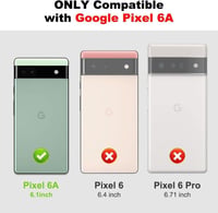 Google Pixel 6A tok kameravédelemmel, üvegfóliákkal és gyűrűtartóval - Fekete 2