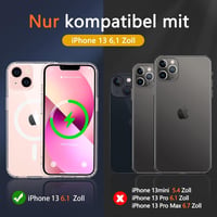 iPhone 13 MagSafe-kompatibilis átlátszó tok ütésálló üvegvédelemmel 2