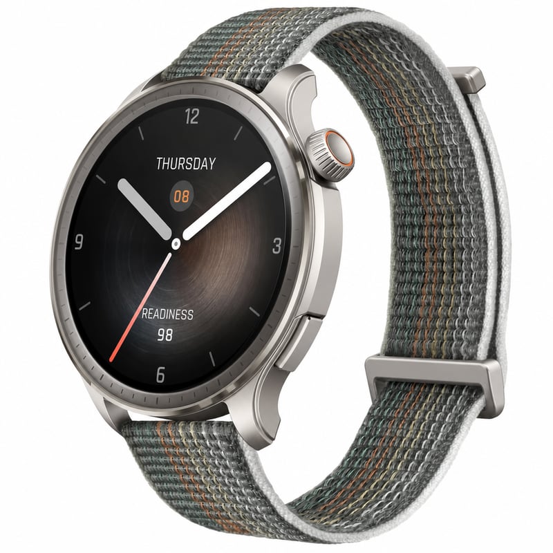 Ceas inteligent Amazfit Balance 46 mm, gri, GPS, NFC, autonomie 14 zile, apeluri Bluetooth, 150 — fără cablu de încărcare (stare: vezi a 2-a fotografie)