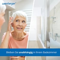 Weinberger Fürdőkád Ülőke Háttámlával, 150 kg Teherbírás, Csúszásgátló, 52-64 cm Kádszélesség, Modern Fürdőszobai Segédeszköz Időseknek 6