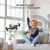 DEERC D20 Összecsukható Drón HD Kamerával, FPV Élő Közvetítéssel, Gesztus Vezérléssel, Hosszú Repülési Idővel, Gyerekeknek 6