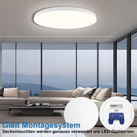 EACLL LED stropna svjetiljka okrugla Ø30 cm 24W 2700 lumena s neutralnom bijelom svjetlošću 2