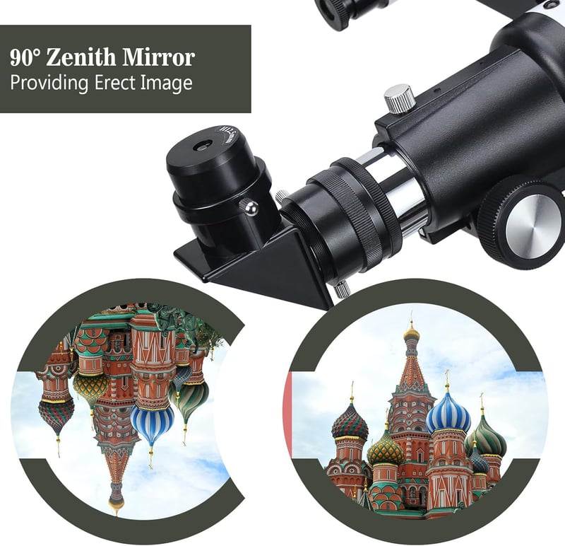 EACONN 70mm refraktor teleszkóp 400mm fókusztávolság AZ állvánnyal kezdőknek