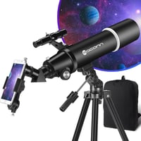 EACONN 80mm Csillagászati Teleszkóp 600mm Hordozható Utazó Távcső Tripod Telefonadapterrel 1