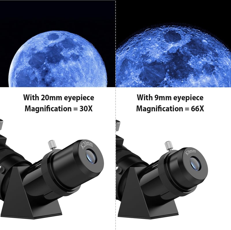 EACONN 80mm Csillagászati Teleszkóp 600mm Hordozható Utazó Távcső Tripod Telefonadapterrel