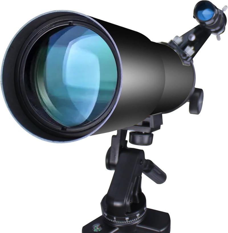 EACONN Távcső Felnőtteknek és Gyerekeknek - 80mm Refraktor Teleszkóp 600mm Fókusztávolsággal, Hordozható Csillagászati Távcső Hátizsákkal