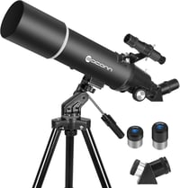 EACONN Távcső Felnőtteknek és Gyerekeknek - 80mm Refraktor Teleszkóp 600mm Fókusztávolsággal, Hordozható Csillagászati Távcső Hátizsákkal 8