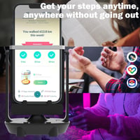 NEWZEROL ABZ036 Automata Lépésszámláló Rázógép Pokémon Go Játékhoz - Fekete Tartó Okostelefonokhoz és Poké Ball Plus-hoz 3