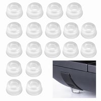 PIANKEKE Picioare autoadezive din silicon transparent pentru mobilă și dulapuri, 22 mm, set de 19 bucăți 1