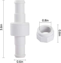 Poweka D20 Forgó Golyók 3 db - Zodiac Polaris 180 280 380 Medencetisztítóhoz Kompatibilis + 6 db D15 Rögzítő Anya 2
