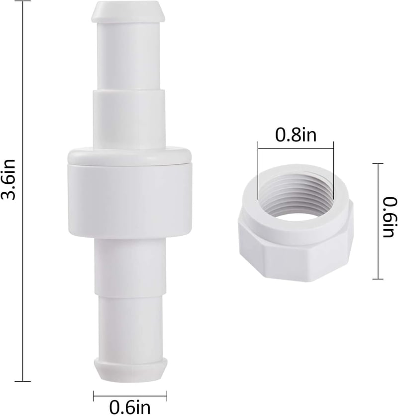 Poweka D20 Forgó Golyók 3 db - Zodiac Polaris 180 280 380 Medencetisztítóhoz Kompatibilis + 6 db D15 Rögzítő Anya