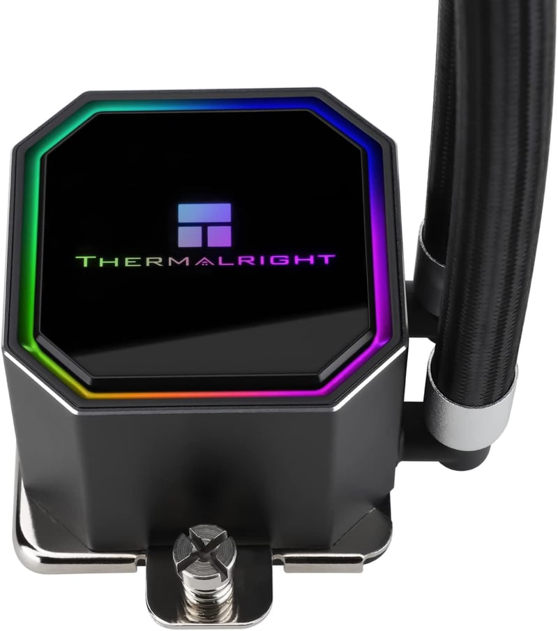 Thermalright Frozen Prism 360 Black ARGB Vízhűtéses CPU Hűtő, 120mm-es ARGB PWM Ventilátorral, AM4/AM5, Intel LGA1700/1851/1150/1151/1200/20