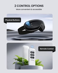 RENPHO Eyeris 1 Szemmaszírozó Készülék Melegítéssel - Bluetooth Zenével, Távirányítóval, Migrén Enyhítésre, Szemfáradtság és Száraz Szem Ell 4