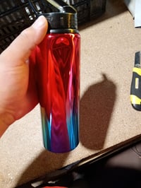 Hliníková fľaša FC Barcelona Hy-Pro 750 ml v prevedení Neochrome, skladacia — Na boku je preliačená (stav: pozri 2. obrázok) 2