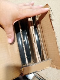 Sada dezertných a raňajkových tanierov Moritz & Moritz Solid, 21 cm, kamenina, sivo-čierna, 3 ks 4