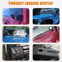 Jeep Wrangler A-oszlop LED munkalámpa tartó konzol szélvédőre 7