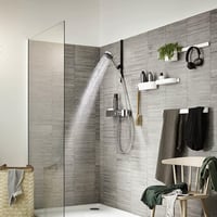 Hansgrohe Pulsify Select S Víztakarékos Zuhanyfej 9l/min, 3 Sugártípussal, Króm, Kerek (⌀105mm), EcoSmart Technológiával, Vízkőgátló Funkció 9