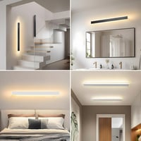 ZTWLEED 60 cm Modern LED Fali Lámpa - 22W, Három Színhőmérséklet (3000K/4000K/6000K), Fehér, Dimmelhető, Nappali, Hálószoba, Lépcsőház Világ 6