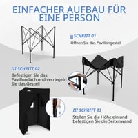 Eagle Peak Flex Ultra Compact összecsukható sátor kabina 120x120 cm, napvédelem, öltözőkabin, hordozható, fekete 6