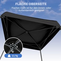 Eagle Peak Flex Ultra Compact összecsukható sátor kabina 120x120 cm, napvédelem, öltözőkabin, hordozható, fekete 7