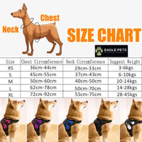 Eagle Pets Fényvisszaverő Hálós Kutyahám Fogantyúval, Mellényes No Pull Hám, Állítható Kutyaheveder – Kék, XL-es méret 2