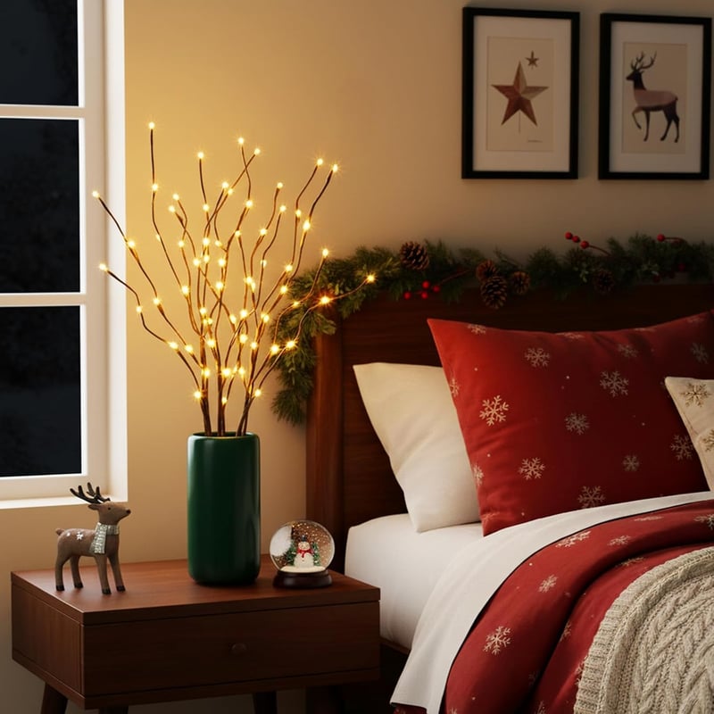Eambrite 3 darabos LED ágvilágítás 60 LED meleg fehér 76 cm kültéri beltéri