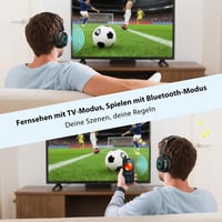 Earbay Wireless TV Fejhallgató Bluetooth 5.4 Töltőállomással Időseknek - Black 2