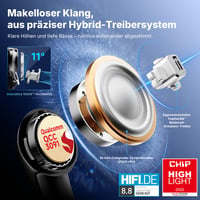 Bluetooth slúchadlá EarFun Air Pro 4+ s potlačením hluku, hybridným meničom, Hi-Res Audio, aptX Lossless, LDAC, 54-hodinovou výdržou batérie, IP55, Bluetooth 6.0 2