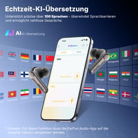 Bluetooth slúchadlá EarFun Air Pro 4+ s potlačením hluku, hybridným meničom, Hi-Res Audio, aptX Lossless, LDAC, 54-hodinovou výdržou batérie, IP55, Bluetooth 6.0 6