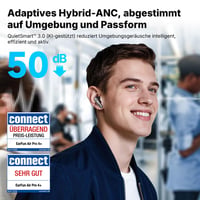 Bluetooth slúchadlá EarFun Air Pro 4+ s potlačením hluku, hybridným meničom, Hi-Res Audio, aptX Lossless, LDAC, 54-hodinovou výdržou batérie, IP55, Bluetooth 6.0 3