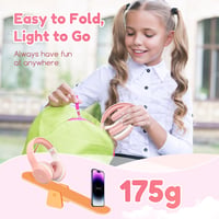 Detské Bluetooth slúchadlá EarFun s mikrofónom, skladacie, Hi-Fi stereo zvuk, 40 hodín výdrž batérie, obmedzovač hlasitosti 85/94 dB, pre školu a tablet 8