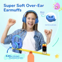 Detské slúchadlá EarFun s USB-C káblom, obmedzením hlasitosti, modré 5