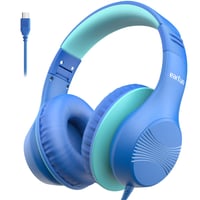 Detské slúchadlá EarFun s USB-C káblom, obmedzením hlasitosti, modré 1