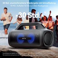 EarFun Uboom X 80W Bluetooth hangszóró, IP67 vízálló, 30 órás akkumulátor, RGB LED 4