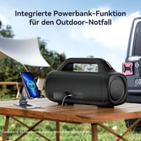EarFun Uboom X 80W Bluetooth hangszóró, IP67 vízálló, 30 órás akkumulátor, RGB LED 7
