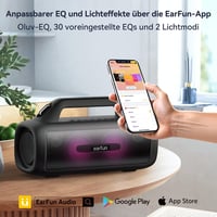 EarFun Uboom X 80W Bluetooth hangszóró, IP67 vízálló, 30 órás akkumulátor, RGB LED 6