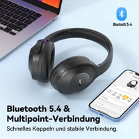 Bluetooth slúchadlá EarFun Wave Life s potlačením hluku, 45dB ANC, Hi-Res Audio, 60-hodinová výdrž batérie, 4 mikrofóny, multipoint, herný režim 7