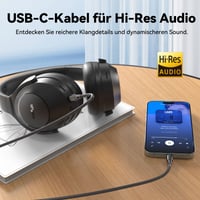 Bluetooth slúchadlá EarFun Wave Life s potlačením hluku, 45dB ANC, Hi-Res Audio, 60-hodinová výdrž batérie, 4 mikrofóny, multipoint, herný režim 8
