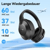 Bluetooth slúchadlá EarFun Wave Life s potlačením hluku, 45dB ANC, Hi-Res Audio, 60-hodinová výdrž batérie, 4 mikrofóny, multipoint, herný režim 5
