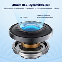 EarFun Wave Pro vezeték nélküli fejhallgató aktív zajszűréssel, 80 órás akkumulátor 4