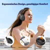 EarFun Wave Pro vezeték nélküli fejhallgató aktív zajszűréssel, 80 órás akkumulátor 6