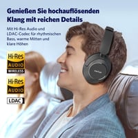 EarFun Wave Pro vezeték nélküli fejhallgató aktív zajszűréssel, 80 órás akkumulátor 3