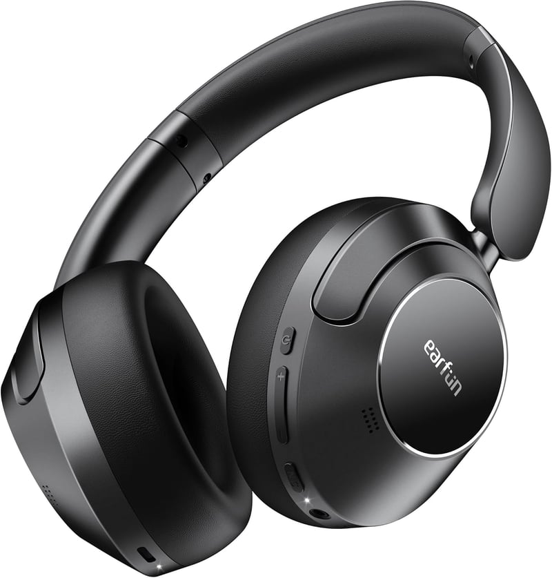 EarFun Wave Pro vezeték nélküli fejhallgató aktív zajszűréssel, 80 órás akkumulátor