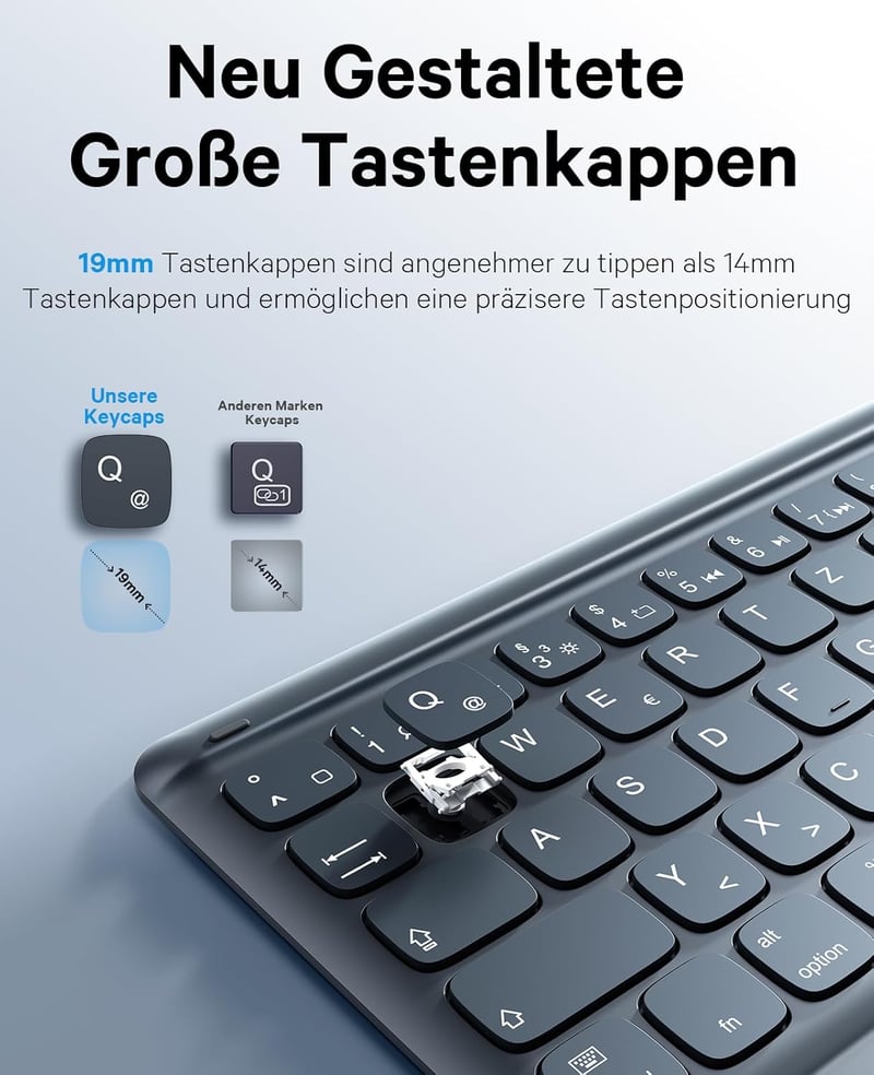 Earto iPad Air 11 Tok Billentyűzettel, 7 Szín Háttérvilágítás, QWERTY Touchpad, Fekete