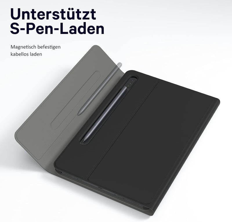 Earto Samsung Galaxy Tab S10 Lite/FE Mágneses Billentyűzet QWERTZ, S Pen Tartóval
