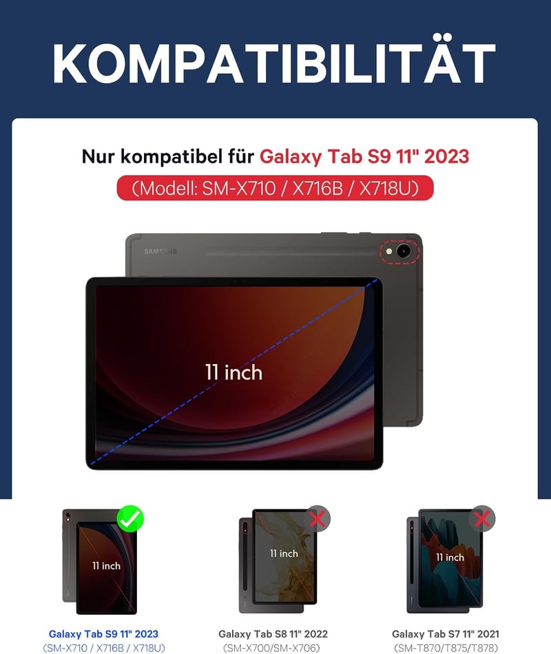 Earto Samsung Galaxy Tab S10 Lite/FE Mágneses Billentyűzet QWERTZ, S Pen Tartóval