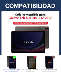 Earto Samsung Galaxy Tab S9 Plus 12.4" billentyűzet 7 szín háttérvilágítás touchpad 2