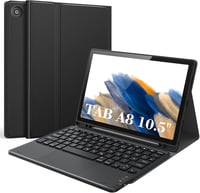 Earto Samsung Tab A8 Billentyűzetes Tok - Érintőpados, Ultravékony, Mágneses, USB-C Tölthető Billentyűzet 10.5" (2021) Tablethez, SM-X200/X2 1