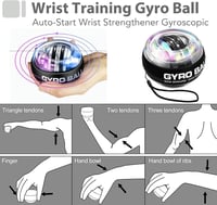 EASJOY Kézfej Erősítő Készlet 6 Darabos Állítható Ujj Tréner Stresszoldó 7